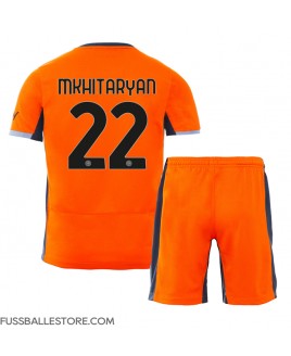 Günstige Inter Milan Henrikh Mkhitaryan #22 3rd trikot Kinder 2023-24 Kurzarm (+ Kurze Hosen)